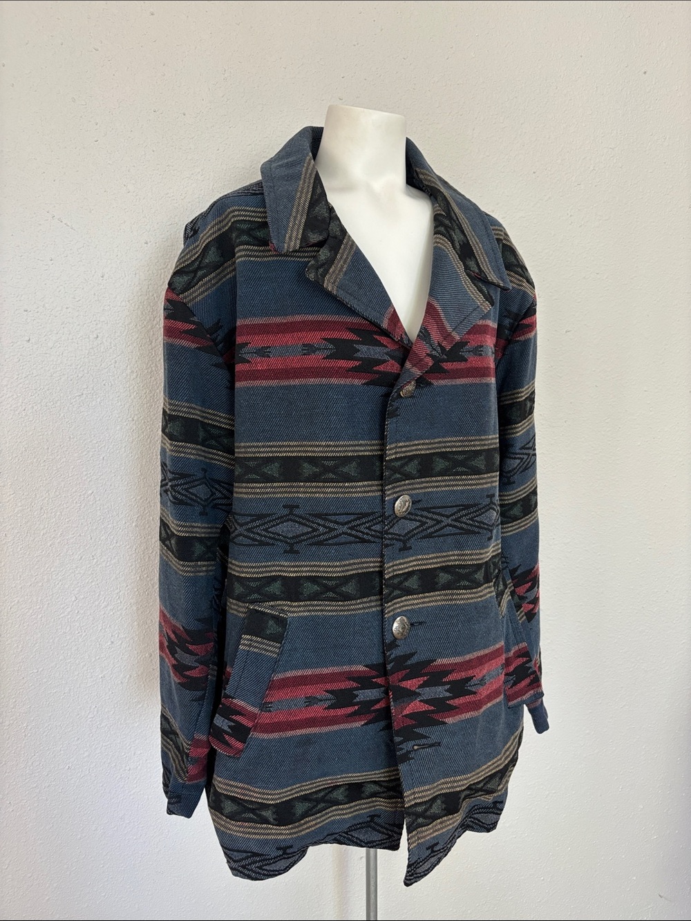 VTG! True Grit Women's Southwestern Aztec Pattern Jacket Coat